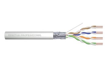 Digitus Instalační kabel CAT 5e F-UTP, 100 MHz Eca (PVC), AWG 24/1, 305 m papírová krabice, sx, šedý