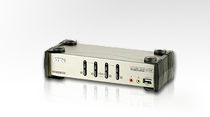 ATEN KVM switch CS-1734BC,USB Hub, OSD, 4PC audio+USB-PS/2