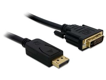 Delock kabel DisplayPort (samec) na DVI 24+1 (samec), 1m