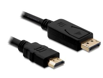 Delock kabel DisplayPort samec na HDMI samec, délka 1m