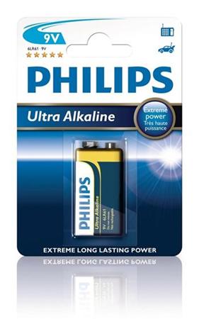Philips baterie 9V ExtremeLife+, alkalick - 1ks