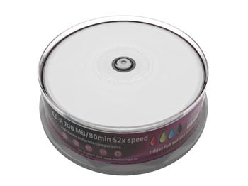 MEDIARANGE CD-R 700MB 52x spindl 25ks Inkjet Printable