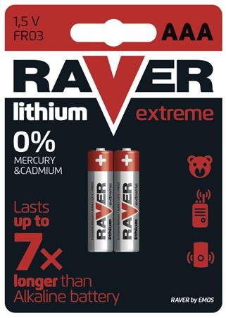 RAVER AAA Extreme lithiov - 2 ks