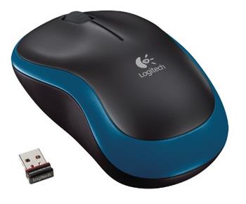 Logitech my Wireless Mouse M185, optick, 3 tlatka, modr,1000dpi