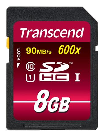 Transcend 8GB SDHC (Class 10) UHS-I 600x (Ultimate) MLC pamov karta