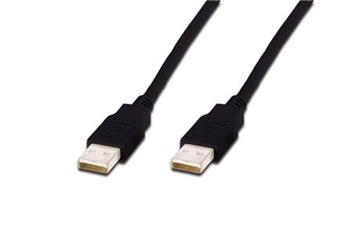 Digitus USB kabel A/samec na A/samec, ern, M, 1m