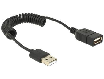 Delock kabel USB 2.0, prodlužovací, samec/samice, kroucený kabel