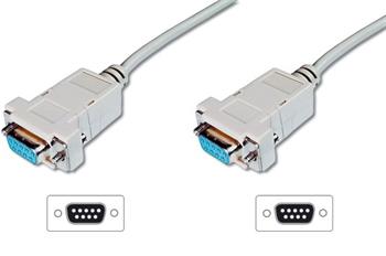 Digitus pipojovac kabel nullmodem DB9 F/F 1,8m, bov