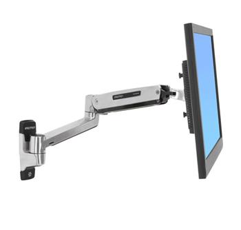 ERGOTRON LX Sit-Stand Wall Mount LCD Arm, Polished - flexibilní nástěnný držák pro minitory max. 42