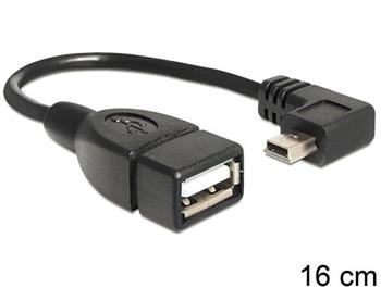 Delock kabel USB mini samec > USB 2.0-A samice OTG 16 cm