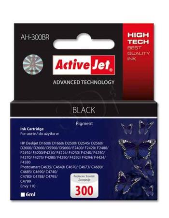 ActiveJet inkoust HP CC640EE Premium 300 Black, 6 ml AH-300BR