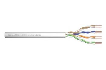 ASSNET250 CAT 6 U-UTP instalační kabel, drát, délka 305 m, Papírový box, AWG 23/1, PVC barva šedá