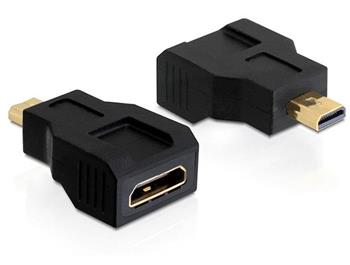 Delock adaptr HDMI mini C samice > HDMI micro D samec