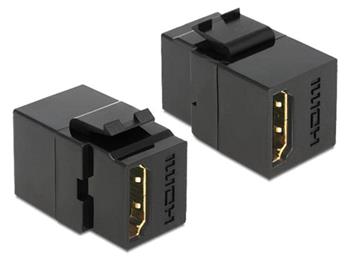 Delock Keystone modul HDMI samice > HDMI samice, ern