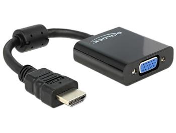 Delock Adaptér HDMI-A samec > VGA samice černá