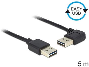 Delock Kabel EASY-USB 2.0-A samec > samec pravohl 5 m