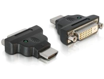 Delock Adaptr HDMI samec > DVI-25pin samice s LED