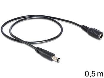 Delock napájecí kabel DC prodlužovací 5.5 x 2.1 mm samec > samice