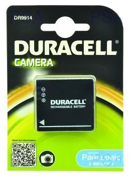 DURACELL Baterie - DR9914 pro Panasonic DMW-BCE10E, ern, 700 mAh, 3.7V