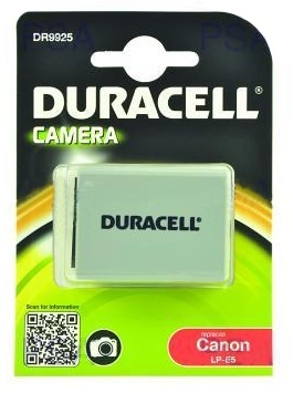 DURACELL Baterie - DR9925 pro Canon LP-E5, ed, 1020 mAh, 7.4V