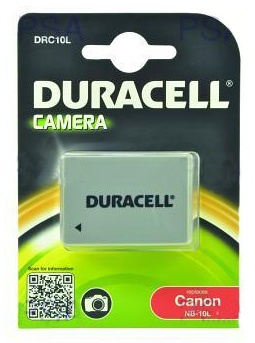 DURACELL Baterie - DRC10L pro Canon NB-10L, ern, 820 mAh, 7.4 V