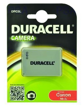 DURACELL Baterie - DRC5L pro Canon NB-5L, ed, 820 mAh, 3.7 V