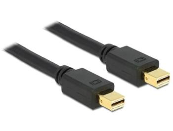 Delock mini Displayport kabel samec - samec 1 m, černý