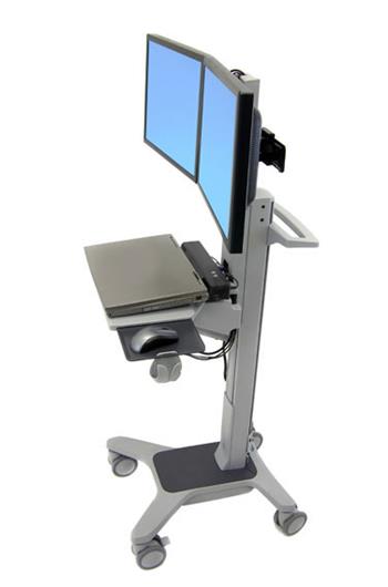 ERGOTRON Neo-Flex Dual WideView WorkSpace, pojzdn multifunkn vozk, uchycen pro dva monitory