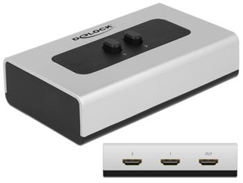 Delock HDMI Switch 2-portov, manuln