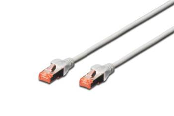Digitus CAT 6 S-FTP patch kabel, LSOH, Cu, AWG 27/7, dlka 0,25 m, barva ed