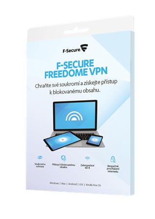 F-Secure Freedome VPN - 3 instalace na 1 rok, CZ - elektronicky