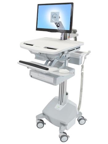 ERGOTRON StyleView Cart with LCD Arm, LiFe Powered, 1 Drawer, pojzdn stojan, LCD, Klvesnice, my, s napjenm