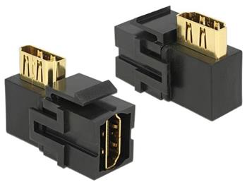 Delock Keystone Modul HDMI samice > HDMI samice 90 pravohl ern
