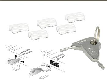 Delock zámek USB portu pro USB A samici