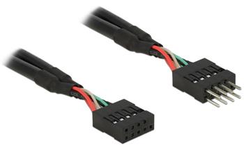 Delock USB 2.0 Pin konektor prodluovac kabel 10 pin samec / samice 25 cm 