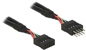 Delock USB 2.0 Pin konektor prodluovac kabel 10 pin samec / samice 50 cm 