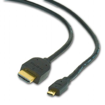 GEMBIRD Kabel HDMI-HDMI micro 1,8m, 1.3, M/M stnn, zlacen kontakty, ern