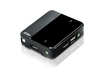 ATEN KVM switch CS782DP, 2-Port USB DisplayPort KVM Switch4K UHD Supported , audio