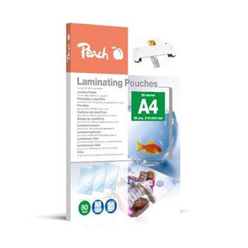 PEACH laminovac folie A4 (216x303mm) Laminating Pouch , 80mic, leskl, 25 ks