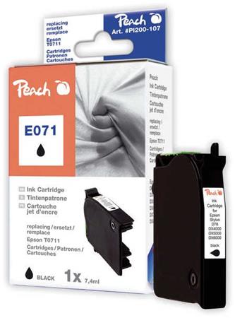 PEACH kompatibiln cartridge Epson T0891, Black, 8,1 ml