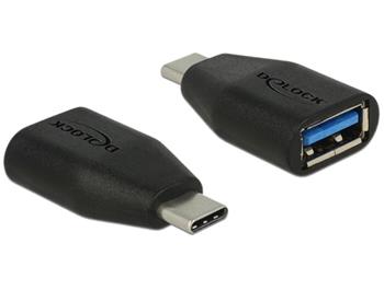Delock Adaptér SuperSpeed USB 10 Gbps (USB 3.1 Gen 2) USB Type-C™ samec > Typ-A samice