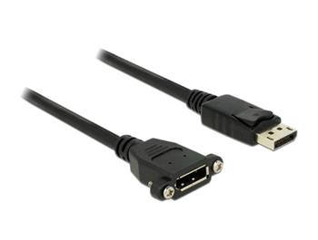Delock kabel Displayport 1.2 samec > Displayport samice montážní 1 m