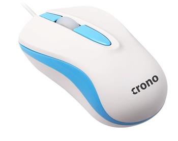 !! AKCE !! Crono CM642 - optická myš, USB, modrá + bílá