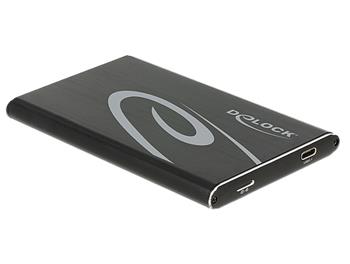 Delock 2.5 extern sk pro SATA HDD s pipojenm na SuperSpeed USB 10 Gbps (USB 3.1 Gen 2) (a do 7 mm HDD)
