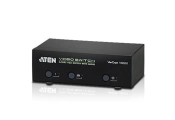 ATEN VS0201-AT-G 2 PORT VGA Switch with Audio W/EU ADP