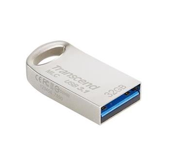 Transcend 32GB JetFlash 720S, USB 3.1 (Gen1) flash disk, MLC, mal rozmry, stbrn kov