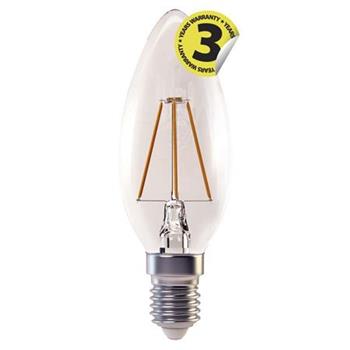 Emos LED žárovka CANDLE, 4W/37W E14, WW teplá bílá, 420 lm, Filament, E