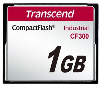 Transcend 1GB INDUSTRIAL CF300 CF CARD, high speed 300X pamov karta (SLC)