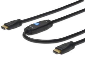 Digitus propojovací kabel s Aktivním zesílením HDMI High Speed Ethernet Ultra HD 24p, 20M
