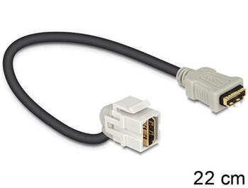 Delock Keystone modul HDMI samice > HDMI samice 110 s kabelem
